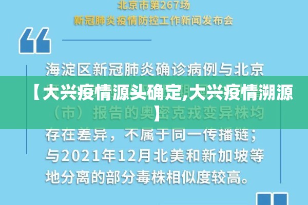 【大兴疫情源头确定,大兴疫情溯源】