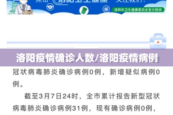 洛阳疫情确诊人数/洛阳疫情病例