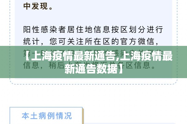 【上海疫情最新通告,上海疫情最新通告数据】