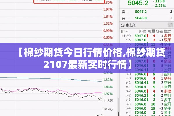 【棉纱期货今日行情价格,棉纱期货2107最新实时行情】