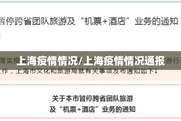 上海疫情情况/上海疫情情况通报 上海疫情情况/上海疫情情况通报