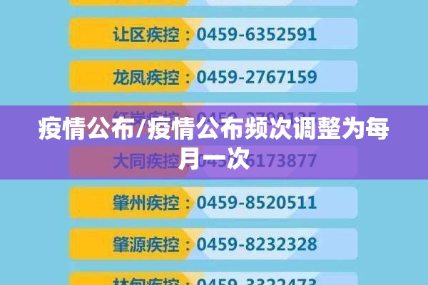 疫情公布/疫情公布频次调整为每月一次 疫情公布/疫情公布频次调整为每月一次