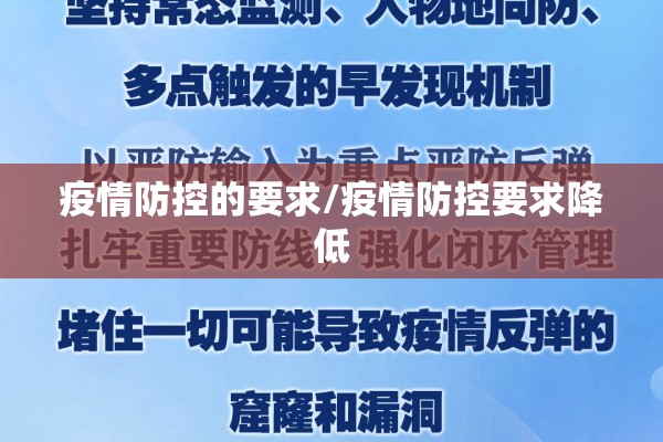 疫情防控的要求/疫情防控要求降低 疫情防控的要求/疫情防控要求降低