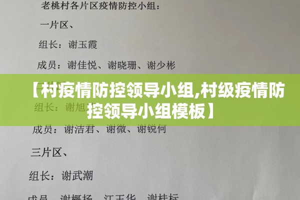 【村疫情防控领导小组,村级疫情防控领导小组模板】 【村疫情防控领导小组,村级疫情防控领导小组模板】