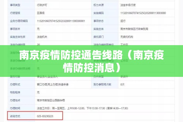 南京疫情防控通告线路（南京疫情防控消息）