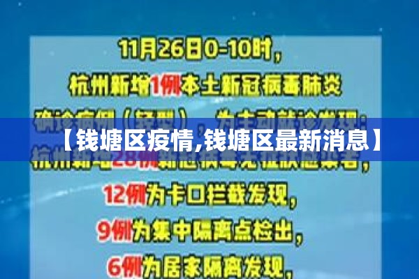 【钱塘区疫情,钱塘区最新消息】
