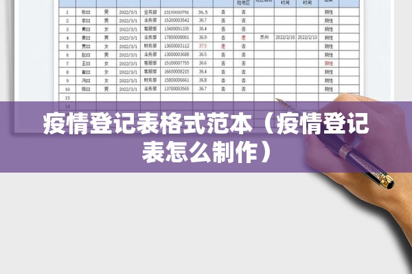 疫情登记表格式范本(疫情登记表怎么制作) 疫情登记表格式范本(疫情登记表怎么制作)