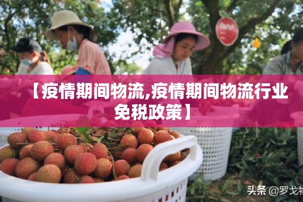 【疫情期间物流,疫情期间物流行业免税政策】