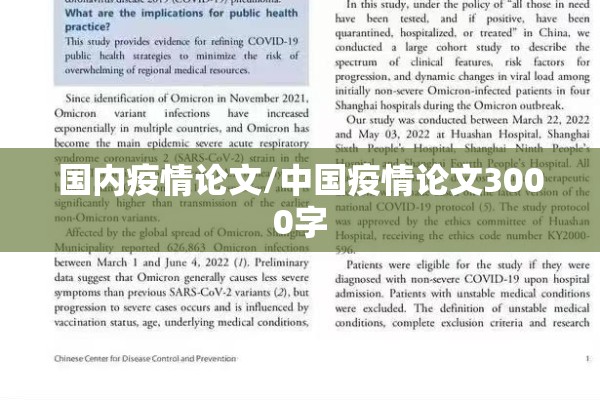 国内疫情论文/中国疫情论文3000字 国内疫情论文/中国疫情论文3000字