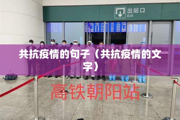 共抗疫情的句子（共抗疫情的文字）