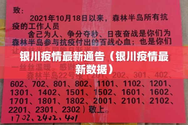银川疫情最新通告（银川疫情最新数据）