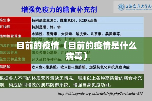 目前的疫情(目前的疫情是什么病毒) 目前的疫情(目前的疫情是什么病毒)