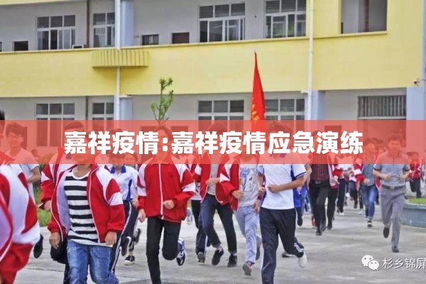 嘉祥疫情:嘉祥疫情应急演练