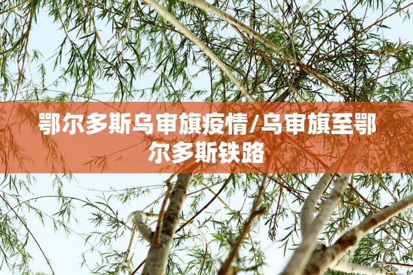 鄂尔多斯乌审旗疫情/乌审旗至鄂尔多斯铁路